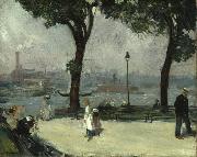 William Glackens East River Park USA oil painting artist